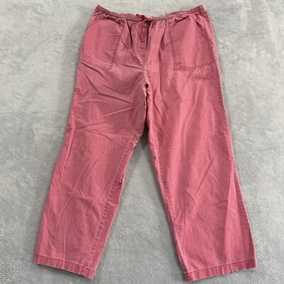 Pantalones de mezclilla LL Bean para mujer XL rosa regular vintage años 90 Foto 1 de 4