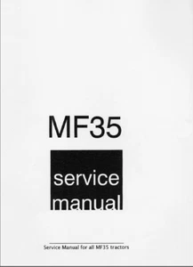 Manuales de servicio para tractor Massey Ferguson MF35 MF122 MF130 MF135 MF148 | CD O USB - Imagen 1 de 16