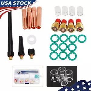 Tig Gas Lens Collet Body Cup Kit Wp 9 20 25 Tig Welding Torch 26Pcs Z1 - Picture 1 of 11