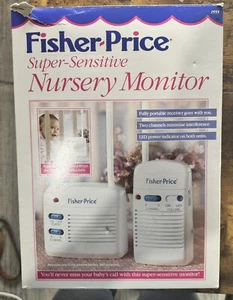 Vintage 1993 FISHER PRICE 1555 Super Sensitive NURSERY Baby Monitor - Picture 1 of 3