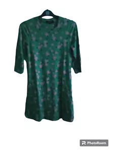 Jersey Swing Green Floral Simply Be Dress 10 - Picture 1 of 1