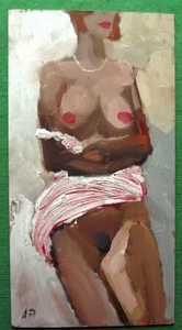 Pintura al óleo original Bob aleta para el cabello desnudo de Petrenko: Give Fine Art - Imagen 1 de 1