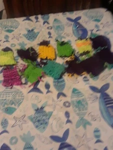 Multi Color 12 Piece Coasters - Picture 1 of 3