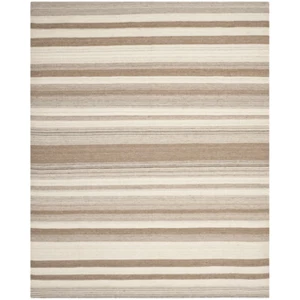 SAFAVIEH Dhurries DHU631A Handwoven Natural / Camel Rug - Picture 1 of 21