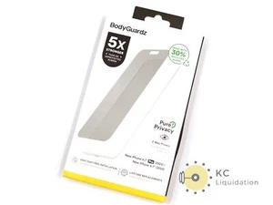 BodyGuardz Pure3 2-Way Privacy 6.7" Screen Protector for iPhone 15 Pro Max, Plus - Zdjęcie 1 z 3