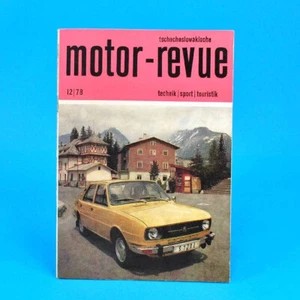 DDR Motor-Revue 12-1978 (cecoslovacco) Skoda Jawa CZ Tatra - Foto 1 di 1