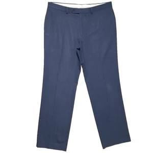 RALPH Ralph Lauren Pants Men's 34 x 30 Navy Blue Stretch Dress Slacks Slim Fit - Picture 1 of 11