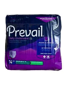 Prevail (Sz XXL) For Women Daily Disposable Underwear Female Maximum 14 Ct New - Picture 1 of 2