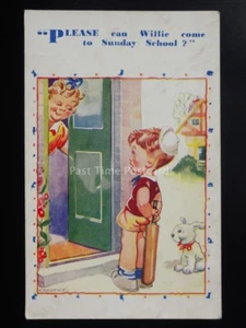 Comicus: Cricket Theme PLEASE CAN WILLIE COME TO SUNDAY SCHOOL...... - Picture 1 of 1