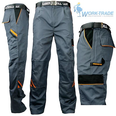 Arbeitshose Arbeitskleidung Hose Grau Schwarz Orange Profi Qualität Gr. 46 - 60