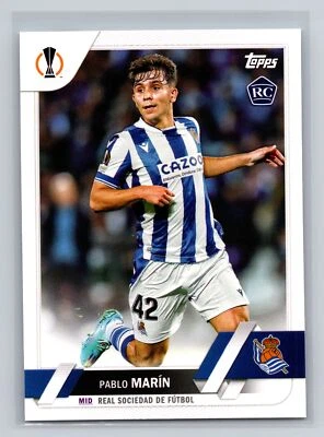 2022 TOPPS UEFA CC PABLO MARIN #145  RC  REAL SOCIEDAD - Image 1 of 2
