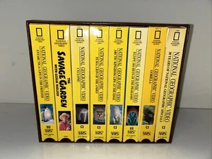 National Geographic VHS Box set of 8 tapes in holder - Picture 1 of 7