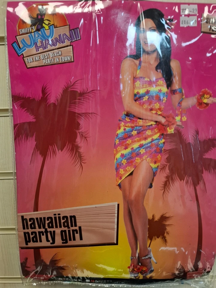 Smiffys Hawaiian Party Girl Dress and Armband Small - Image 1 of 1