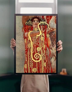 Hygieia 1907 Gustav Klimt POSTER DRUCK A5A1 Klassik Vintage Gemälde Wandbild - Bild 1 von 5