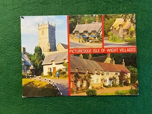 BILDERHAFTE ISLE OF WIGHT DÖRFER EINE LACHS KAMERA FARBPOSTKARTE UNBENUTZT - Bild 1 von 2