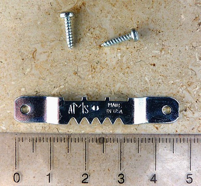 25x Sägezahn Zackenaufhänger + Schrauben für Rahmen Bild