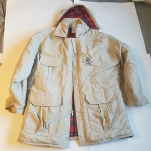 Vintage Mack Trucks Trucker Fleece Lined Jacket Mens XL K-Brand Plaid - Picture 1 of 10