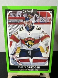 2021-22 O-Pee-Chee Neon Green Border Chris Driedger 45/50 Panthers Kraken - Picture 1 of 2