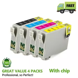4 Ink Cartridges T0731N 731 73N ink cartridges For Epson TX100 TX110 TX200 TX210 - Picture 1 of 1