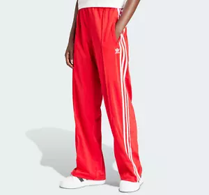Adidas Originals Mujeres Firebird Pantalones Sueltos De Chándal Icónicos Rojos - Imagen 1 de 5