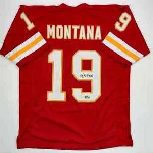 Facsimile Autographed Joe Montana Kansas City Red Reprint Jersey Size Men's XL - Picture 1 of 4