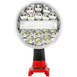 2000LM 30W LED Work Light for Milwaukee 18V Li-ion Battery Outdoor Spotlight NEW - Picture 1 of 14