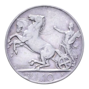 10 LIRE 1928 BIGA 1 ROSETTA NC VITT. EMANUELE III - Picture 1 of 2
