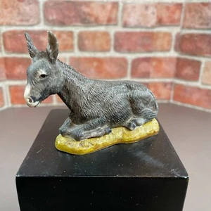 Estatuilla de nacimiento vintage de 3" de burro Landi Italia.  - Imagen 1 de 7