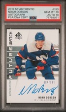 2019-20 SP Authentic Future Watch AUTO #193 Noah Dobson - PSA GEM MT 10 /AUTO 10