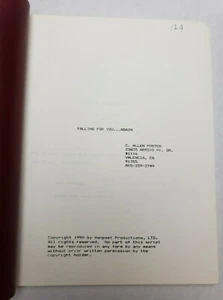 FALLING FOR YOU...AGAIN / Allen Posten, sceneggiatura film non prodotta 1990 - Foto 1 di 12