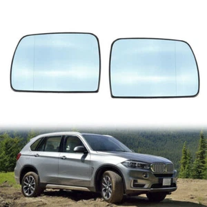 Par de espejos retrovisores de coche azul térmico para BMW X5 E53 2000-2006 izquierda y derecha - Imagen 1 de 5