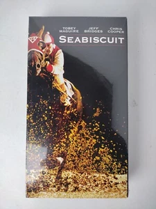 New Sealed Seabiscuit VHS 2003 Dreamworks Toby Maguire Jeff Bridges Universal - Picture 1 of 4