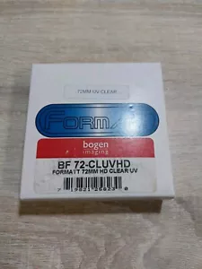 Formatt 72mm BF72-CLUVHD UV Clear HD (HI-DEF) Lens Filter 72 mm - Picture 1 of 2