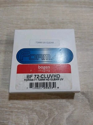 Formatt 72mm BF72-CLUVHD UV Clear HD (HI-DEF) Lens Filter 72 mm  - Image 1 of 2