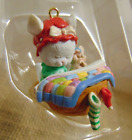 Vtg  1990 Gilmore Christmas Ornament Mice in Nutshell Bed