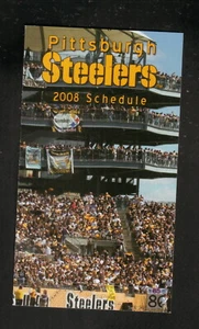 Pittsburgh Steelers 2008 Pocket Schedule Steelers.Com - Imagen 1 de 2