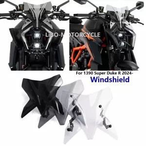Windshield Fairing Sport Touring Visor Windscreen 2024 2025 For 1390 Super DukeR - Foto 1 di 17