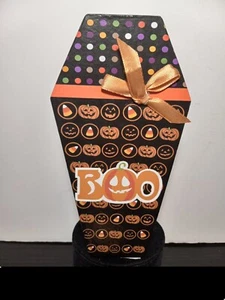 BARA DI HALLOWEEN confezione regalo Boo Jack O Lanterna di Dolgencorp fiocco colorato raro  - Foto 1 di 22