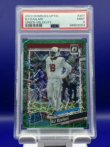 2023 Panini Optic #201 B.J. Ojulari RATED ROOKIE Green Velocity PSA 9 POP 2 - Picture 1 of 3