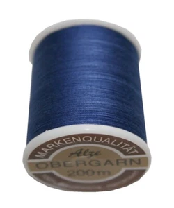 (0,03€/m) Nähmaschinen Obergarn Baumwolle 50/3 200 m blau (0918) - Bild 1 von 1