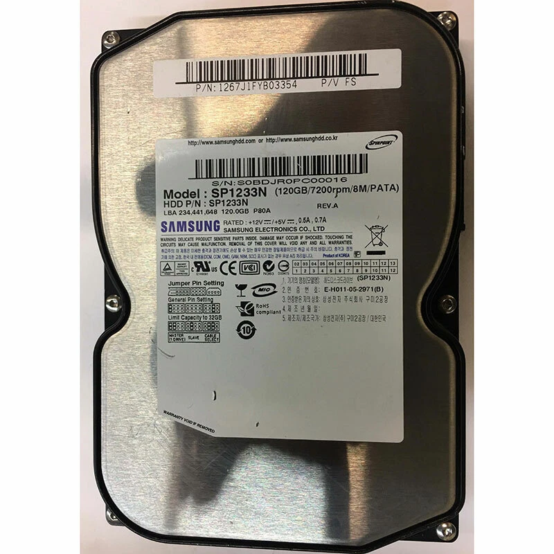 SP1233N - Samsung 120GB 7200 RPM IDE 3.5" HDD - Image 1 of 1
