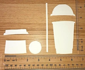 ☕10 FRESH BREWED paper die cut embellishments scrapbook / card making - Picture 1 of 2