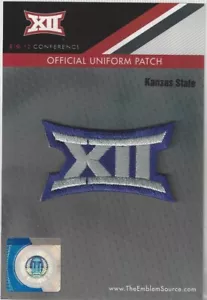 Kansas State Big 12 Konferenz Trikot Uniform Aufnäher 100 % offizielles Fußball Logo - Bild 1 von 3