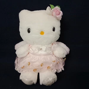Hello Kitty Pink Angle Wing 2001 Vintage Plush Doll 8" Sanrio Japan - Picture 1 of 5