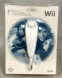 Genuine Official Nintendo Wii Nunchuk Nunchuck Controller White OEM - NEW Sealed - Picture 1 of 2