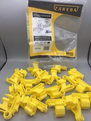 Aislador de cinta de polietileno Zareba ITTY-Z T-Post, 22 por bolsa, amarillo Foto 1 de 4