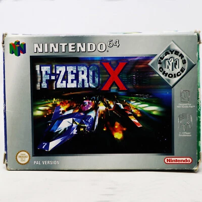 VINTAGE 1998 NINTENDO 64 N64 F-ZERO X CARTRIDGE VIDEO GAME PAL VERSION BOXED - Image 1 of 4