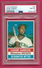 1976 Hostess Hank Aaron #94 Milwaukee Brewers PSA 8 NM-MT