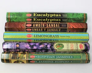 Hem Best Seller Incense Stick Set #2: Top 5 x 20 = 100 Sticks Bulk Sampler - Picture 1 of 12
