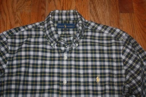 CAMICIA OXFORD RALPH LAUREN UOMO VESTIBILITÀ CLASSICA BLU,BIANCA,GIALLA A QUADRI NUOVA SENZA ETICHETTE TAGLIA M - Foto 1 di 3